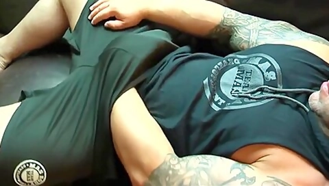 Muscle Bull Solo Jerk Off & Cum